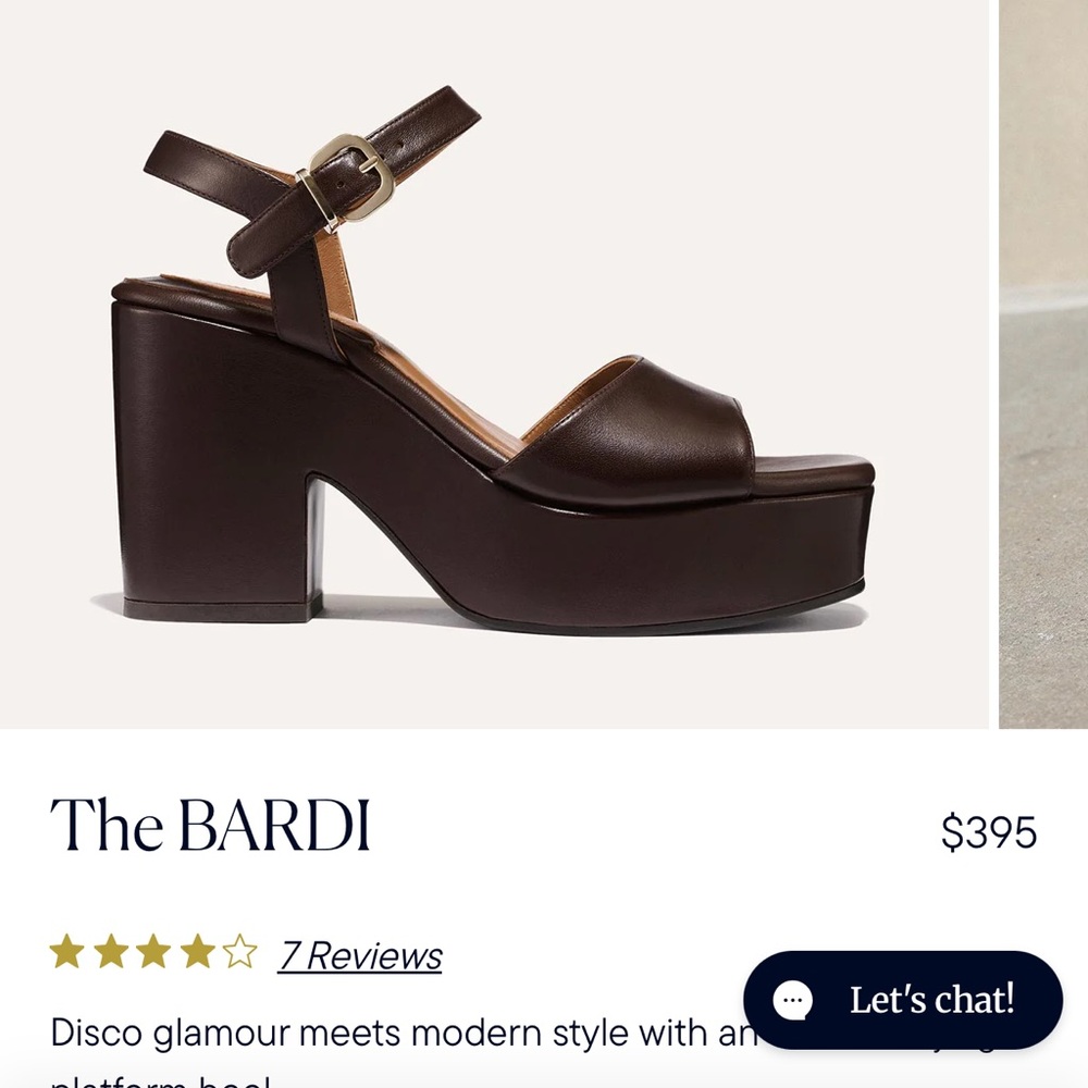 Margaux Bardi Espresso Calf Platform Heeled Sandals NWT 9.5 40